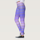 Goudgeslepen Violet Gestreepte Leggings (Links)
