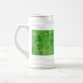 Goudgestookte shamrocks bierpul (Links)