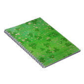 Goudgestookte shamrocks notitieboek (Rechterzijde)
