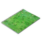 Goudgestookte shamrocks notitieboek (Linkerzijde)