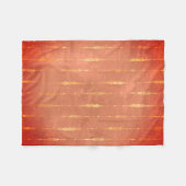 goudgestreepte gember pompoen oranje herfst fleece deken (Voorkant (Horizontaal))