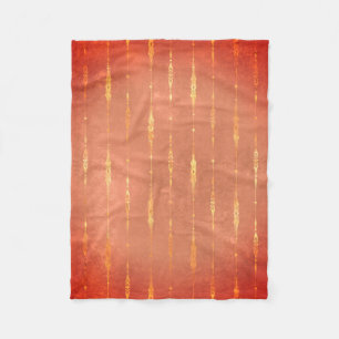  goudgestreepte gember pompoen oranje herfst fleece deken