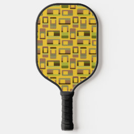 Goudgestreepte rechthoeken pickleball paddle