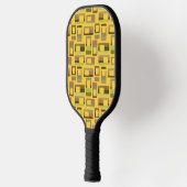 Goudgestreepte rechthoeken pickleball paddle (Links)
