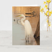 goudgevouwen Wenskaart Kaart (Gele Bloem)