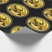 Goudgiftige schorpioen zeer venomeus insect cadeaupapier (Hoek)