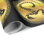 Goudgiftige schorpioen zeer venomeus insect cadeaupapier (Rol Hoek)