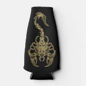 Goudgiftige schorpioen zeer venomeus insect flesjeskoeler (Voorkant)