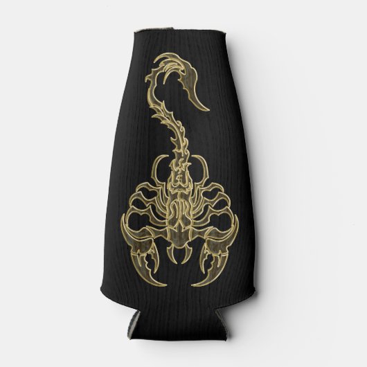 Goudgiftige schorpioen zeer venomeus insect flesjeskoeler (Voorkant)