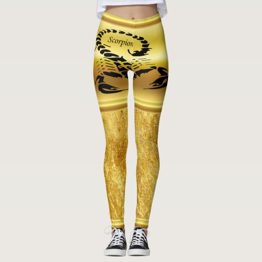 Goudgiftige schorpioen zeer venomeus insect leggings (Voorkant)