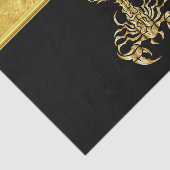 Goudgiftige schorpioen zeer venomeus insect tissuepapier (Detail)