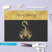 Goudgiftige schorpioen zeer venomeus insect tissuepapier (Craft)