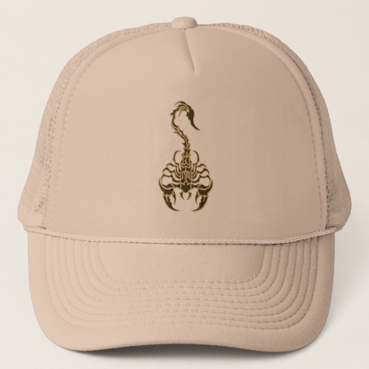 Goudgiftige schorpioen zeer venomeus insect trucker pet (Voorkant)