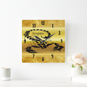 Goudgiftige schorpioen zeer venomeus insect vierkante klok (Huis)