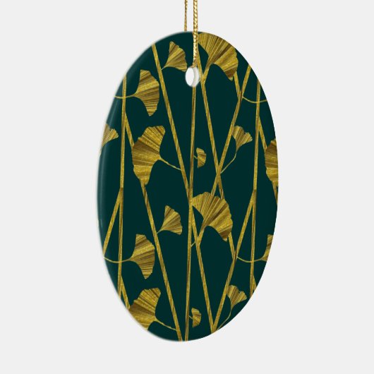 goudginkgo keramisch ornament (Rechts)