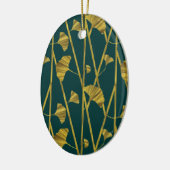 goudginkgo keramisch ornament (Links)