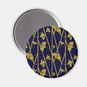 goudginkgo magneet (Voorkant / Achterkant)