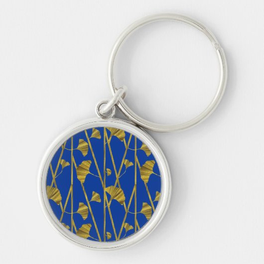 goudginkgo sleutelhanger (Voorkant)