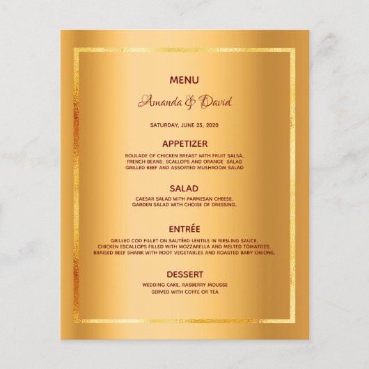 Goudglansglansglans van het bruiloft (Voorkant)