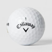 Goudglanzende pensionering met wijnglas en fles golfballen (Logo)