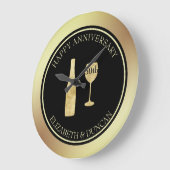 Goudglazen flesje en glas grote klok (Hoek)