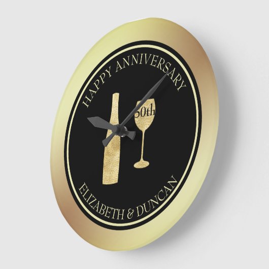 Goudglazen flesje en glas grote klok (Hoek)