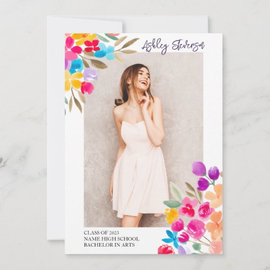 Goudglitter afstuderen voor bloem kaart (Achterkant)