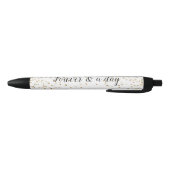 Goudglitter confetti spargel       zwarte inkt pen (Bodem)