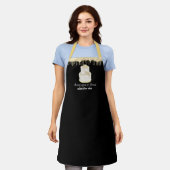 goudglitter drip bakkerij voor ivoor bruiloft schort (Gedragen)