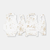 Goudglitter elegant, gunstig getextureerd box bedankdoosjes (Uitgevouwen)