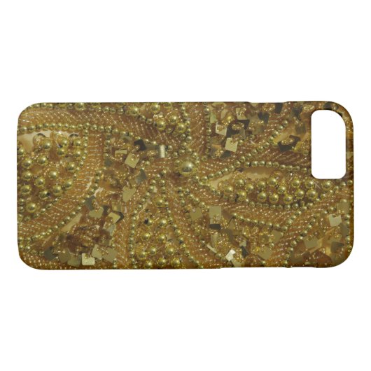 Goudglitter en parels Case-Mate iPhone case (Achterkant (Horizontaal))