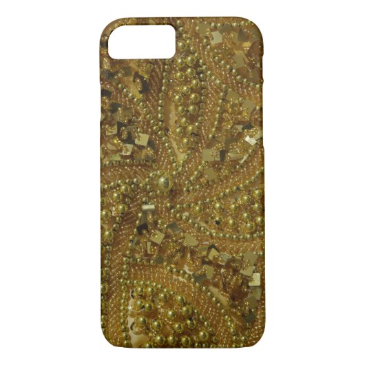 Goudglitter en parels Case-Mate iPhone case (Achterkant)