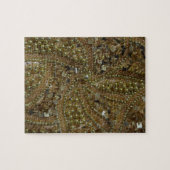 Goudglitter en parels legpuzzel (Horizontaal)