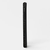 Goudglitter en sparkles op zwart Case-Mate iPhone case (Achterkant/links)