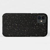 Goudglitter en sparkles op zwart Case-Mate iPhone case (Achterkant (horizontaal))