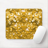 Goudglitter en sterren diva mousepad muismat (Met muis)