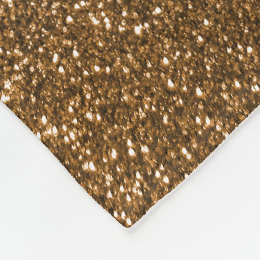 Goudglitter Fleece Deken (Hoek)