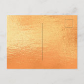 goudglitter glamoureus uitnodiging briefkaart (Achterkant)