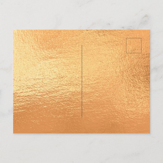 goudglitter glamoureus uitnodiging briefkaart (Achterkant)