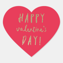 Goudglitter-hartkledij-valentijnsticker