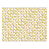 goudglitter holly berry trendy kerstavond tafelkleed (Voorkant (Horizontaal))