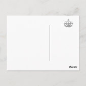 Goudglitter Houd kalm en sprankelen op briefkaarte Briefkaart (Achterkant)