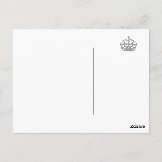 Goudglitter Houd kalm en sprankelen op briefkaarte Briefkaart (Achterkant)