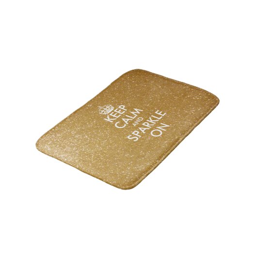 Goudglitter houdt kalm en steekt uit op badmat (Gekanteld)