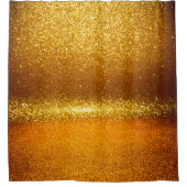 Goudglitter  licht textuur. Kerstmis ab Douchegordijn (Voorkant)