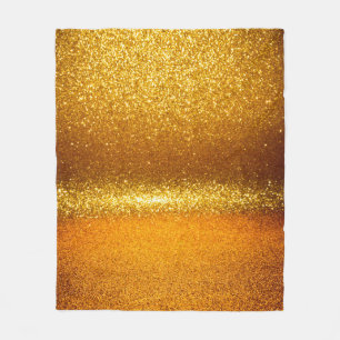 Goudglitter  licht textuur. Kerstmis ab Fleece Deken