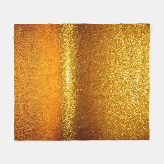 Goudglitter  licht textuur. Kerstmis ab Fleece Deken (Voorkant (Horizontaal))
