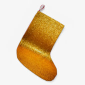 Goudglitter licht textuur. Kerstmis ab Kleine Kerstsok (Voorkant (Hangend))