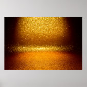 Goudglitter  licht textuur. Kerstmis ab Poster (Voorkant)