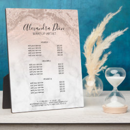 Goudglitter marmer van koper roos fotoplaat